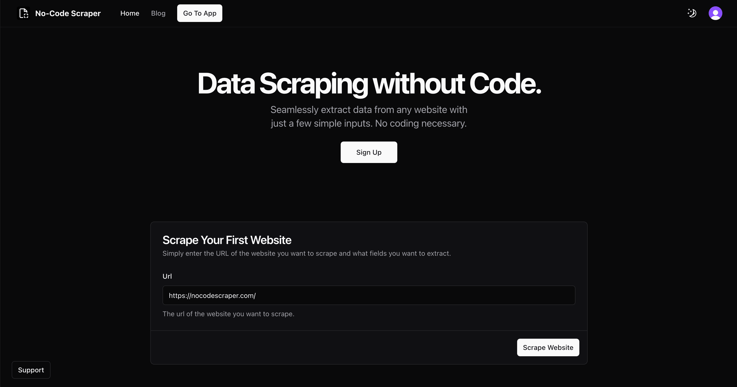 No-Code Scraper